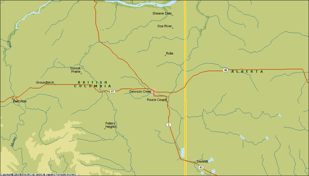 Alaska Adventure 2005 Dawson Creek, BC